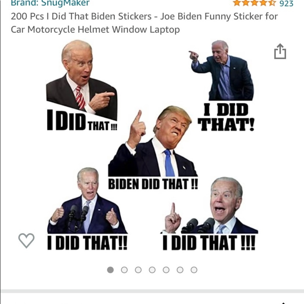 💃🏼BOGO 200 funny political stickers NIB